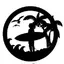 The Driftwood Surfer logo